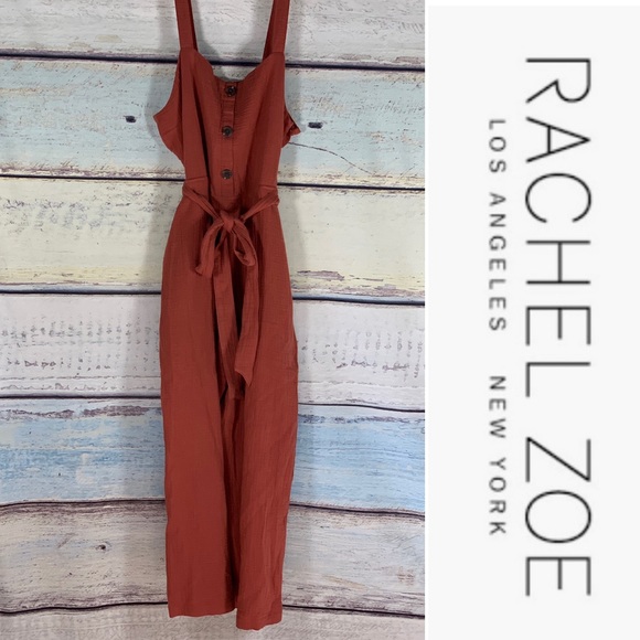 rachel zoe jumpsuit linen